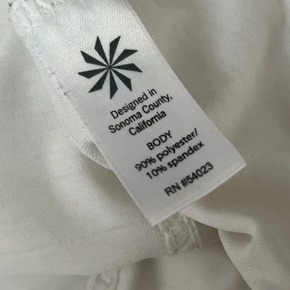 Athleta Pullover Womens M White Hoodie 1/2 Zip Athleisure - Picture 5 of 6